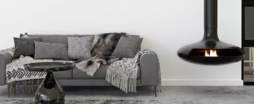 Circular Hanging Fireplace Installation Services in Cherry Hill, VA