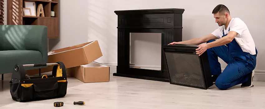 Old Rusted Metal Fireplace Repair And Replacement in Cherry Hill, VA